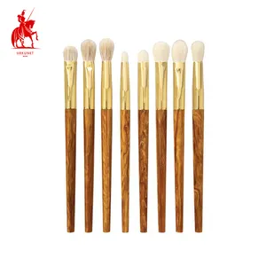 /8pcs flauschige Augen bürste Set Wiesel/XGF Ziegenhaar Lidschatten bürsten Harz Griff Blending Augen bürste Private Label