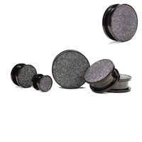 Ensemble de 10 boucles d'oreilles délicates en acier inoxydable, boucles d'oreilles à visser scintillantes et givrées, dilatateurs pour oreilles, dilatateurs pour le corps, piercing pour mariage
