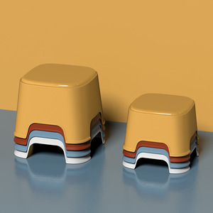 <b>Plastic</b> Kids <b>Stool</b> Thickened Portable Child Seat For Kindergarten And Baby Dining Use - Product Image 1