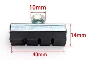 Pièces de vélo de 26 pouces, Plaquettes de <span class=keywords><strong>frein</strong></span> en caoutchouc pour vélo princesse de style ancien, Plaquettes de <span class=keywords><strong>frein</strong></span> à pince, Plaquettes de <span class=keywords><strong>frein</strong></span> résistantes à l'usure - Product Image 2