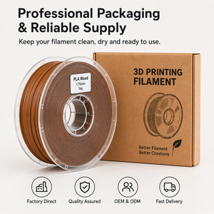 Filamento PLA-Madera para Impresora 3D, 1.75mm, 1kg, Textura de Madera Natural, Ecológico, Biodegradable, Fácil de Imprimir, Material para Impresión 3D FDM - Product Image 4