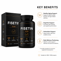 Biohacking Fisetin Capsules Formule Senolytique Activateur de Sirtuine Soutien à l'Âge Sain Marque Privée Personnalisée ODM