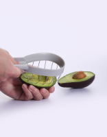 3-in-1 multifunctionele keukenhulpjes avocado snijgereedschap roestvrij staal avocado snijder voor fruitsalade