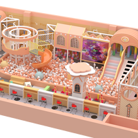Aoleao Aire de Jeux Intérieure Personnalisée Château avec Trampoline, Toboggan, Piscine à Balles, Structures d'Escalade Interactives pour Enfants, Jeux Souples Certifiés CE TUV CPC