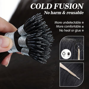 FH #SB 22inch Nano Tip Human Hair <b>Extensions</b> 100g Cuticle Mirco Beads Nano Rings Remy Human Hair <b>Extension</b> in Stock - Product Image 2