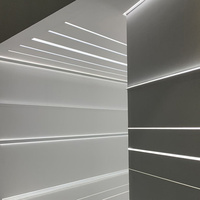 Barra de luz LED de perfil de aluminio de alta calidad, barra de luz LED creativa lineal de pared