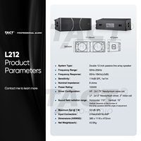 Système de sonorisation professionnel à double haut-parleur de 12 pouces en néodyme, 1000 W, audio professionnel passif, pour spectacles en plein air
