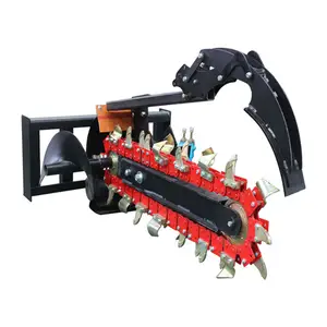 Nieuwe Schranklader Mini Loader Kettingzaag Trencher Voor Land Trenching Op Verkoop