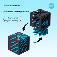 Jouet anti-stress éducatif pour enfants, cube spiralé en plastique imprimé en 3D, design de dessin animé, éco-responsable, best-seller