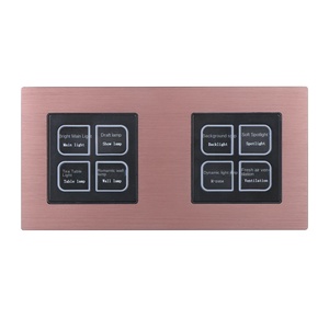 Hotel Room Power Saving Custom OEM 10A 2-Gang PC Panel Smart <b>Touch</b> Wall <b>Switch</b> IP27 - Product Image 1