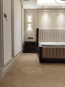 Instalación de bloqueo de clic para suelo de parquet de roble crema francés Versailles de gama alta de estilo moderno para dormitorios - Product Image 6
