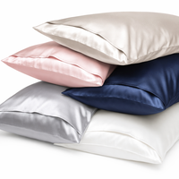 Taie d'oreiller 19 Momme 100% Soie de Mûrier, Fermeture à Enveloppe, Multicolore, Anti-âge, Soin des Cheveux, Livraison Rapide, Literie Maison, Vente en Gros