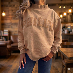 Sudadera Informal de Moda Urbana para Mujer, Diseño Gráfico con Mensaje, Top de Punto Cómodo para Mujer con Logotipo Personalizado - Product Image 1