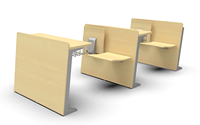 Ensemble de meubles modernes multimodaux pour salle de classe Bureaux en alliage d'aluminium Chaises pour salles de conférence Sièges en rangée pour écoles universités