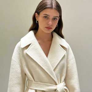 <span class=keywords><strong>Cappotto</strong></span> di Lana di Alta Qualità da Donna con Cintura a V e Bottoni <span class=keywords><strong>Beige</strong></span> Caldo e alla Moda <span class=keywords><strong>Cappotto</strong></span> <span class=keywords><strong>Corto</strong></span> Europeo - Product Image 4