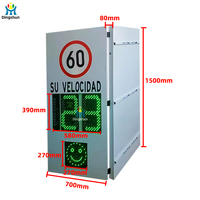 Señalización de Tráfico Personalizada P10 con Control Remoto, Señalización de Carretera con Panel Solar, Detector de Radar de Límite de Velocidad, Pantalla LED para