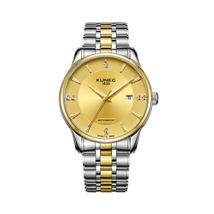Montres mécaniques pour hommes de qualité supérieure 40MM avec mouvement SW200-1, boîtier et bracelet en acier inoxydable, logo personnalisé, étanche 50M, montre automatique - Product Image 2