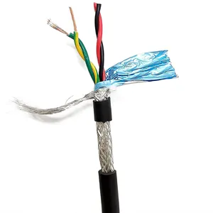 Cabo De Comunicação RVVP 2 núcleo 3 núcleo 4 núcleos 20AWG 22AWG Twisted RS485 Cabo Blindado