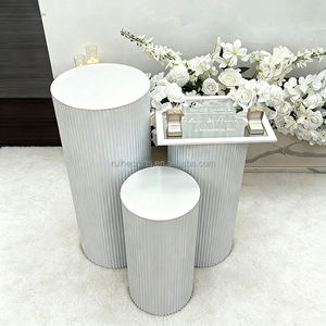 Set per Proposta di <span class=keywords><strong>Matrimonio</strong></span> con Pannello Acrilico 3D Ondulato, Sfondo Nuziale, <span class=keywords><strong>Arco</strong></span> in PVC Nero e Plinti per Decorazione Sala dello Sposo - Product Image 6