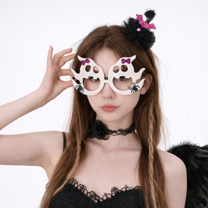 2025 disfraces de Halloween colgando malvado murciélago fantasma gafas accesorios para mujeres damas niñas truco o trato araña espeluznante banda para la cabeza - Product Image 3