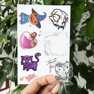 Waterproof Kiss Cut A5 Sticker <strong>Sheets</strong> Custom Vinyl Holo Glitter <strong>Deco</strong> Cute Sticker <strong>Sheet</strong> With Transparent Clear Backing - Product Image 3