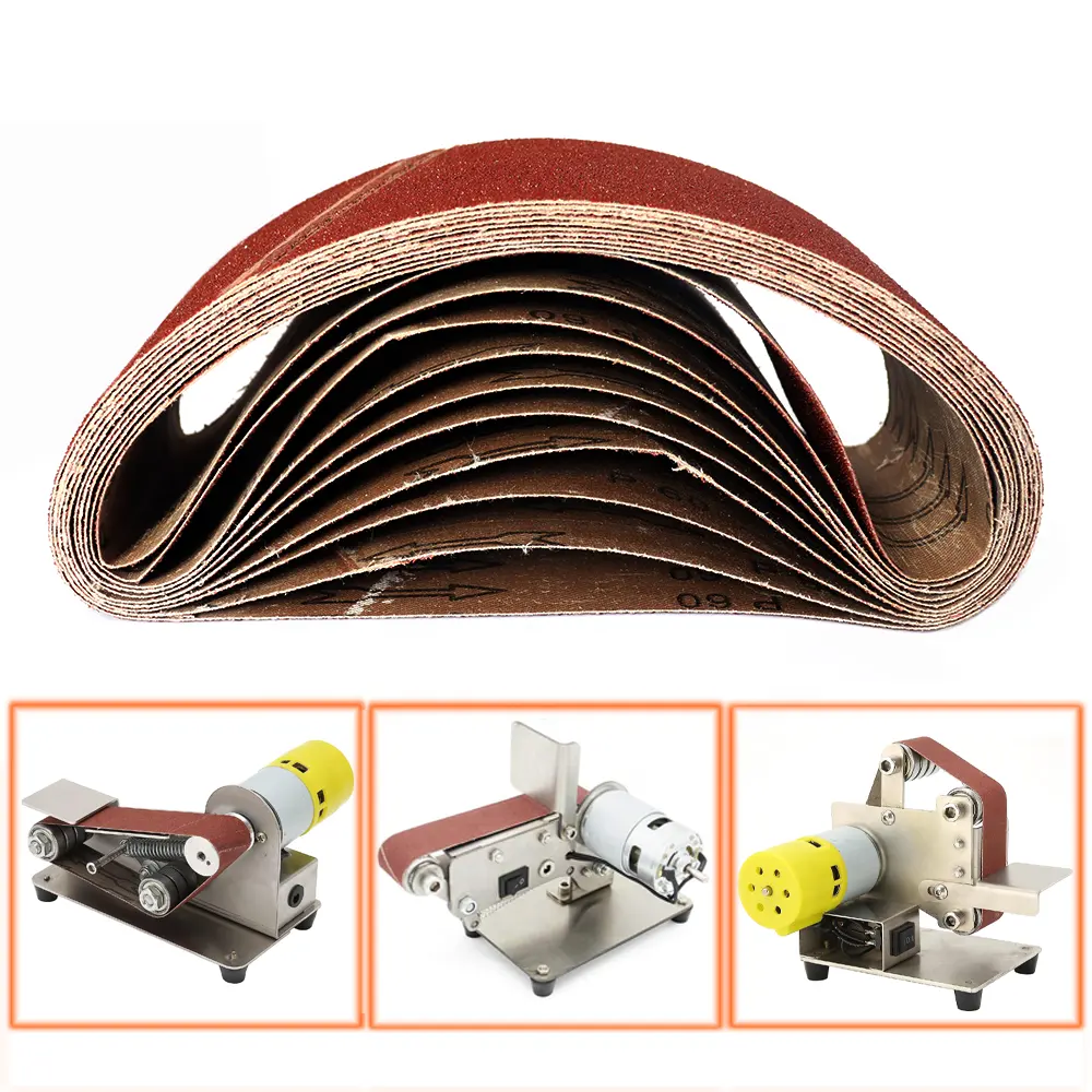 4x24 Inch Aluminum Oxide Sanding Belt 40-1000 Grit 610x100mm Portable Belt Sander Sanding Belt for Wood   Soft Metal Polishing