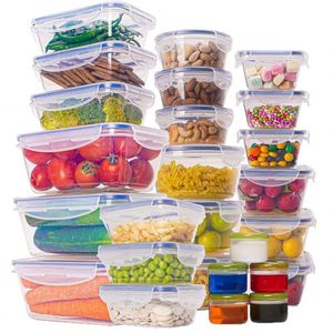 Ensemble de 24 boîtes de conservation scellées de qualité B pour collations, boîte à lunch en plastique de qualité alimentaire avec couvercle en plastique pour la cuisine et le bureau - Product Image 5