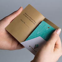 Fundas para Tarjetas de Regalo / Fundas para Tarjetas de Hotel Disponibles con Impresión Offset, Estampado en Caliente, Diseños a Todo Color y Grabado en Relieve.