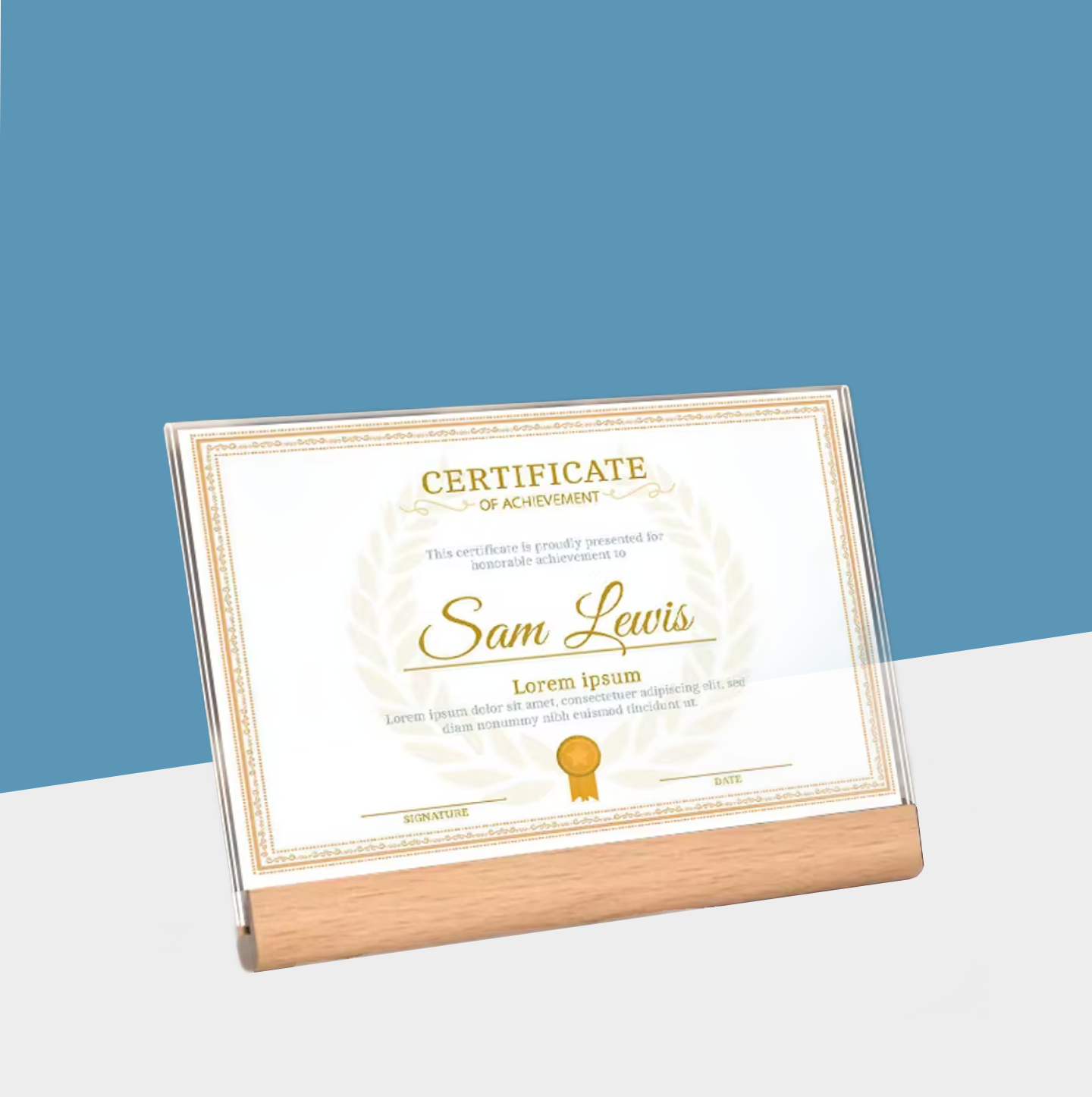 Version horizontale en bois de hêtre