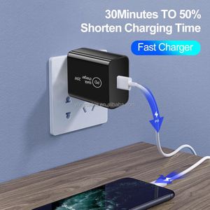 20W PD Fast Charger <b>USB</b>-<b>C</b> Wall Cable Travel Charger with 2A Output PC Material Charging Travel <b>Adapter</b> - Product Image 3