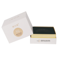 Boîte cadeau de luxe en carton rigide gaufré, recyclable, au design épuré, pour crème visage, crème contour des yeux et nettoyant facial, avec doublure en éponge et emballage coloré