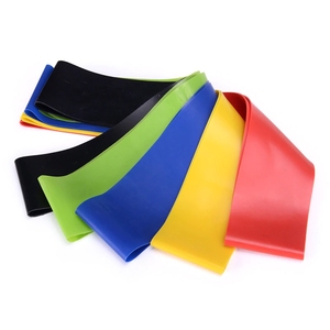 Bandes de résistance de force de couleur personnalisée avec sac pour les étirements quotidiens gymnastique à domicile entraînement assisté <span class=keywords><strong>5</strong></span> pièces mini ensemble de bandes d'exercice - Product Image 4