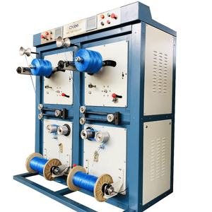 Bobinadora de carrete CNRM con sistema HMI + PLC y cambiador de pantalla táctil para 5000d-70000d de hilos de cuerda para Hilo <span class=keywords><strong>Bananero</strong></span> - Product Image 2