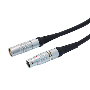 Pour LEMO 2-32 broches IP67 étanche à Angle droit mâle/femelle PPS connecteur de câble blindé prise d'aviation surmoulé circulaire - Product Image 1