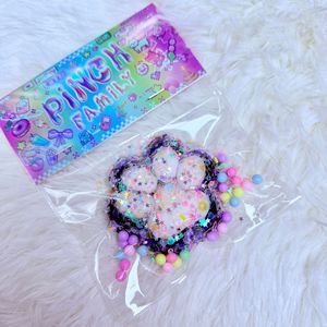 DIY Fluffy Cat Paw Stress Relief Squishy Slow Rebound Sensory Toy with Pom-Pom Soft PU Kawaii Gift for Ages 8-13 - Product Image 3
