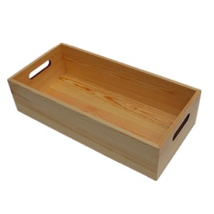 Wooden Storage <b>Box</b> Rectangle 300g Open Top Desktop Organizer For Office Use - Product Image 1