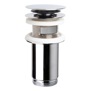 <span class=keywords><strong>Clicker</strong></span> 4S chất thải đồng thau với tràn 63mm x 1 "1/4" cho bồn rửa nhà bếp và phòng tắm lưu vực Chrome mạ kẽm <span class=keywords><strong>pop</strong></span>-up cống - Product Image 1