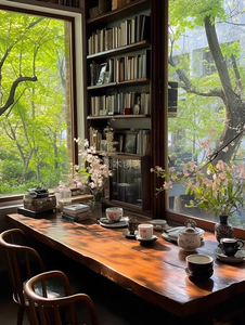 Tavolo da Pranzo/Caffè in Legno di Noce Naturale con Bordo Vivo, Moderno e di Alta Qualità per Casa, <span class=keywords><strong>Cucina</strong></span> e Ristorante - Product Image 5