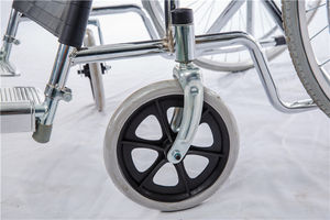 Silla de Ruedas Plegable Portátil, Scooter Manual con Marco de Acero Cromado para Personas Mayores y con Discapacidad - Product Image 6