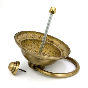 Chinese Style <b>Door</b> <b>Handle</b> Bronze Brass Ring <b>Pull</b> 14.5Cm Diameter For Wooden <b>Door</b> Retro Design - Product Image 2