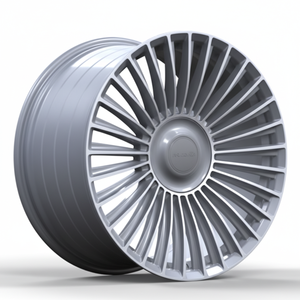 Ruedas 4x4 de lujo estilo VIP, llantas de aleación completas en negro mate, diseño de múltiples radios para sedanes grandes - Product Image 1