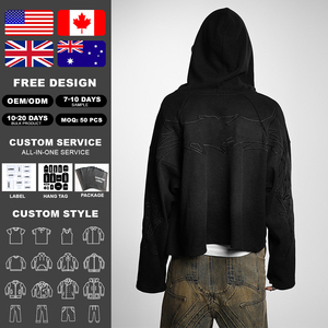 เสื้อฮู้ดกันหนาวแบบซิป ¼ ตัวสำหรับผู้ชาย ยี่ห้อ KingSen รุ่นสั่งทำพิเศษ สำหรับฤดูใบไม้ร่วงและฤดูหนาว ผลิตจากผ้าฝ้าย 100% พิมพ์ลาย ปักลาย ผ้าถัก เป็นมิตรต่อสิ่งแวดล้อม ทรงโอเวอร์ไซส์ - Product Image 2