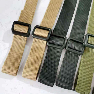 Ceinture tactique multifonctionnelle pour activités de plein air – Ceinture en toile de nylon avec boucle à double ardillon, largeur 3,5 cm, longueur 130 cm - Product Image 3