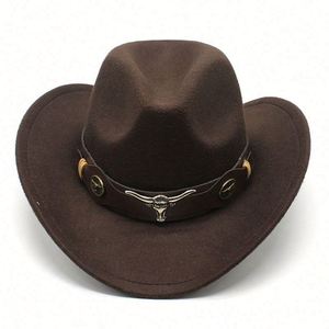 Wholesale Holiday Party Outdoor Customized Felt Cowboy Hard <b>Hat</b> Texas Black Cowboy <b>Hat</b> With Metal <b>Band</b> - Product Image 3