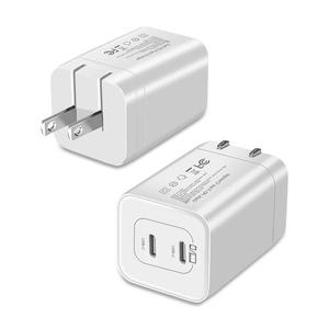 Cargador de Pared GaN de 45W con Dos Puertos <span class=keywords><strong>USB</strong></span> C, Clavijas Plegables, Carga Rápida PD, Adaptador de Corriente para Teléfono Inteligente - Product Image 2