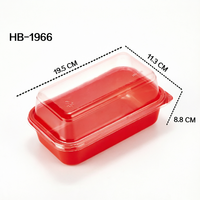 Boîte alimentaire en PET de qualité alimentaire avec couvercle jetable, couleur de base personnalisée, pour gâteaux, beignets, pâtisseries, à emporter
