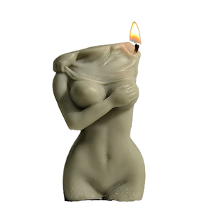 Bougies en forme de corps de femme nue E136 <span class=keywords><strong>Sculpture</strong></span> d'art Statue de torse de femme Aromathérapie Décoration Cadeau Bougie parfumée Nordic INS - Product Image 5