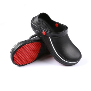 <span class=keywords><strong>Chaussures</strong></span> de chef noires antidérapantes résistantes à l'huile en EVA souple légères et élégantes sans lacets <span class=keywords><strong>pour</strong></span> hommes, idéales <span class=keywords><strong>pour</strong></span> le travail en cuisine - Product Image 4