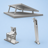 Structure de support réglable pour panneaux solaires, montage sur toit plat, système de support industriel pour toiture de maison