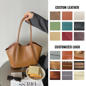 Giải trí mua sắm công suất lớn phụ nữ mềm da tote túi với khóa từ cánh Túi xách - Product Image 4